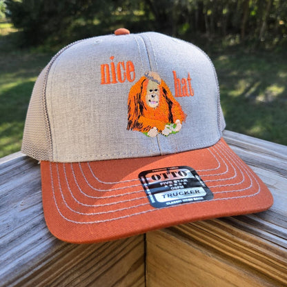 Orangutan Embroidered Hat