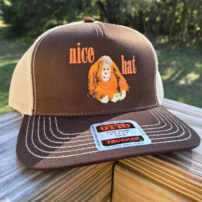 Orangutan Embroidered Hat