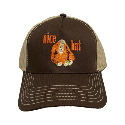 Orangutan Embroidered Trucker Hat