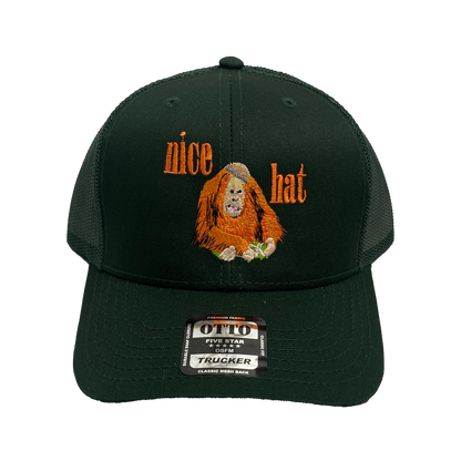 Orangutan Embroidered Trucker Hat