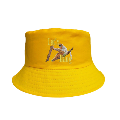 Golden Snub Embroidered Bucket Hat